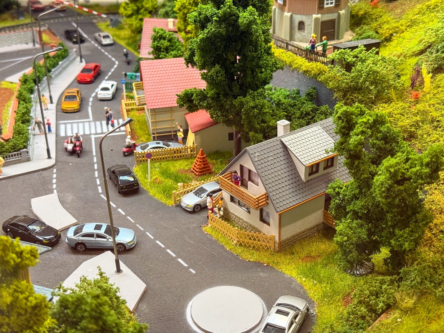Residential neighbourhood scene illustrating exterior traffic and street noise near homes