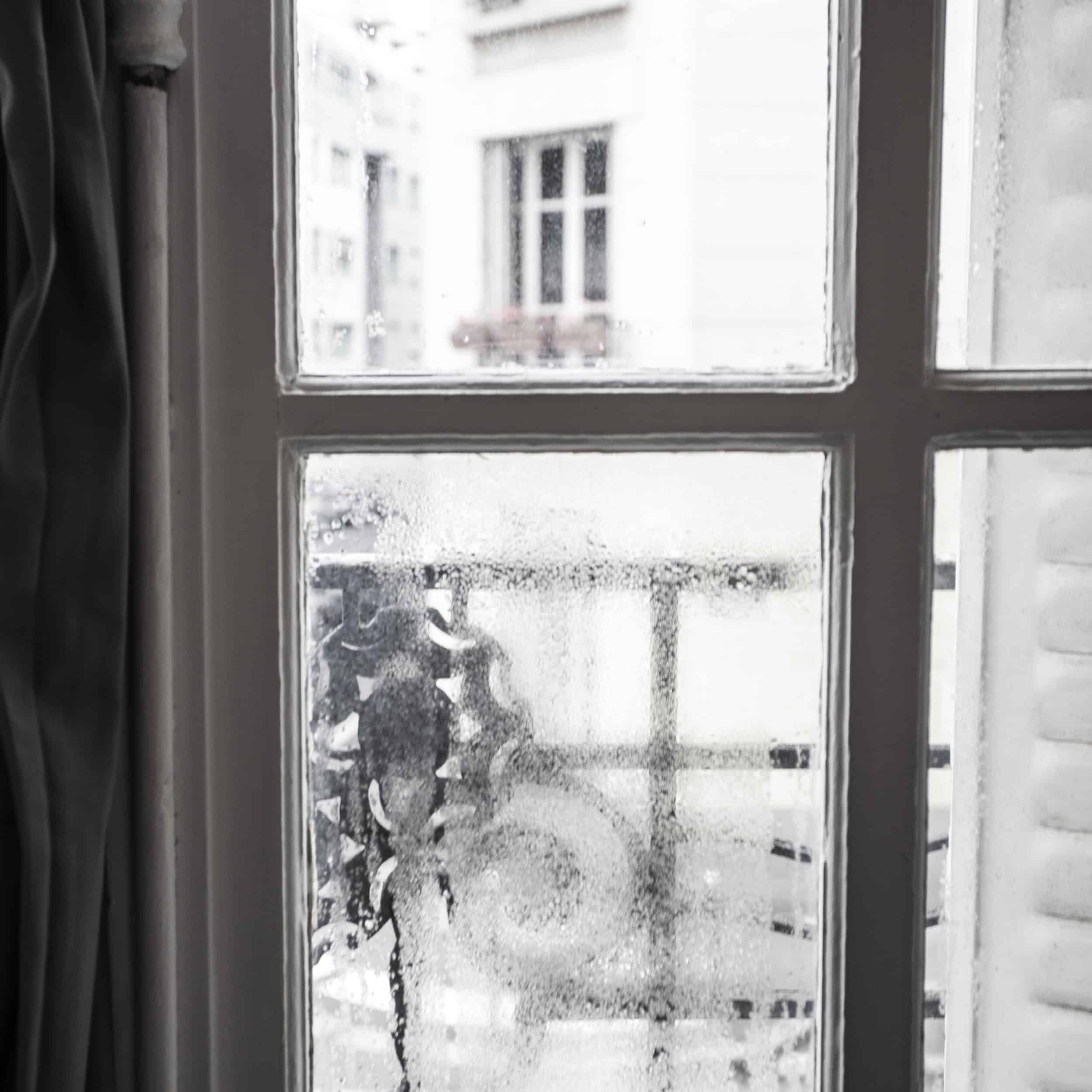 Heavy condensation on window glass in a Vancouver home