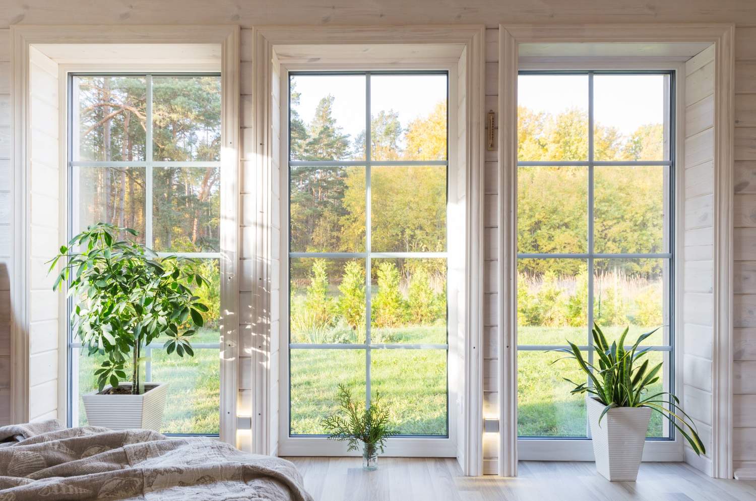 Replacement windows with grills in a Coquitlam home