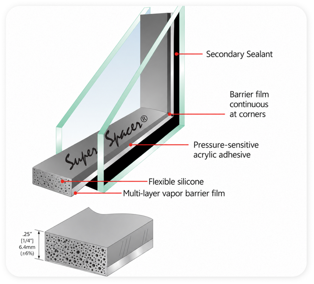 SuperSpacer Premium Plus warm-edge window technology