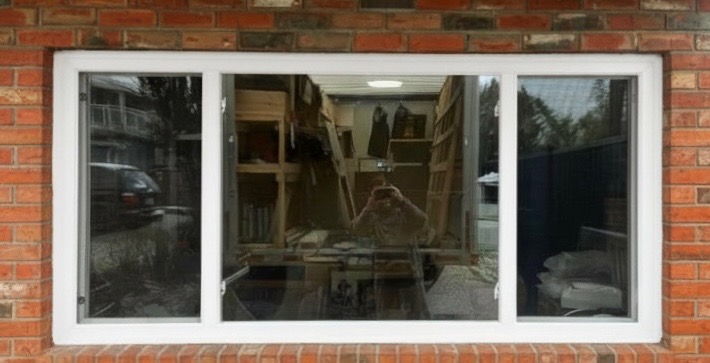 Large end vent slider window installed for maximum energy efficiency in Maple Ridge