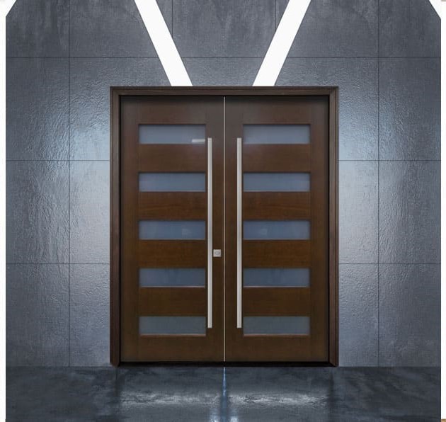 Luxury French door with multiple glass panes in Port Moody