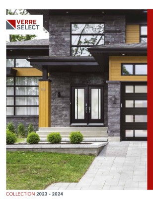 VERRE SELECT - Modern entry door with large windows, enhancing curb appeal.