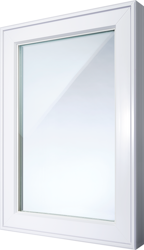 High profile fixed window offering a large, unobstructed view, ideal for maximizing natural light.