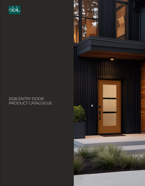 ODL - Close-up of an entry door frame with a weather-seal feature for energy efficiency.