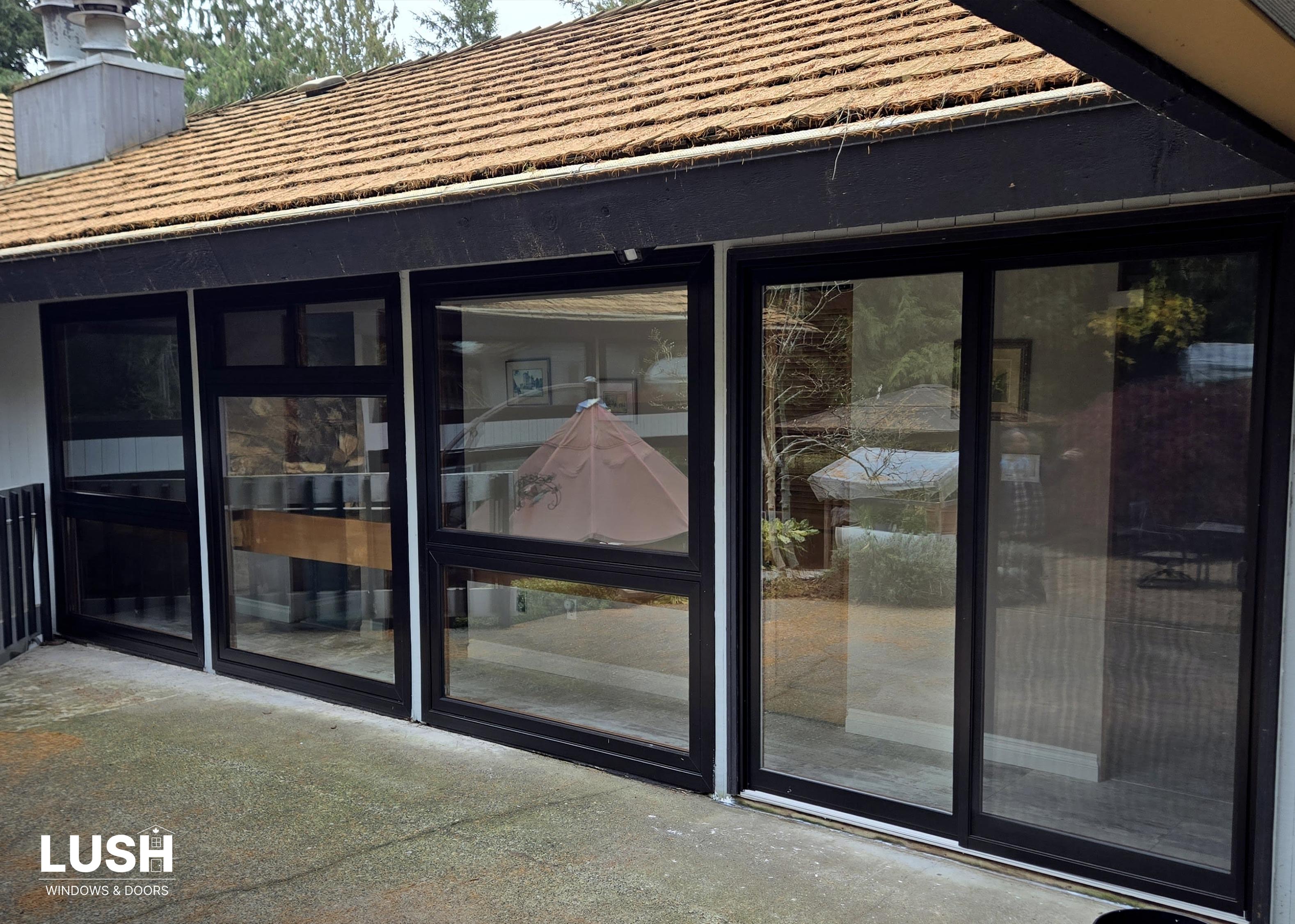 Arthur Erikson designed home custom made windows luxury house Vancouver